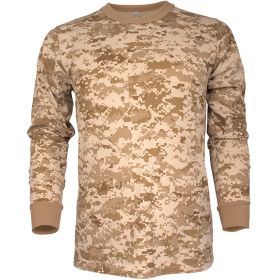 MENS LONG SLEEVE T-SHIRT DIGITAL DESERT (Option: XXXL)