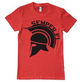 SEMPER FI MEN'S T-SHIRT RED (Option: Xl)