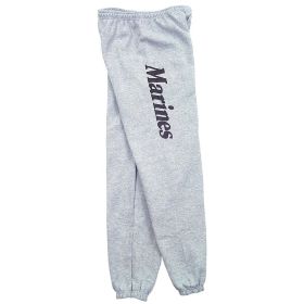 MARINES MENS SWEATPANT GREY (Option: S)