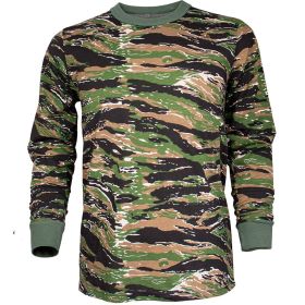 MENS LONG SLEEVE T-SHIRT TIGER STRIPE (Option: L)