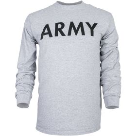 ARMY L/S T-SHIRT GREY *DS (Option: Ds)