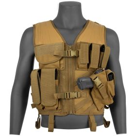ASSAULT CROSS DRAW VEST (Option: Coyote)