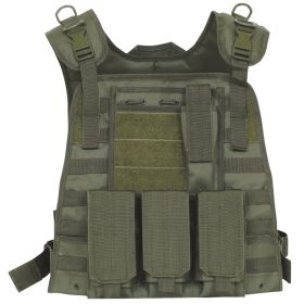 BIG AND TALL MODULAR PLATE CARRIER VEST (Option: Olive Drab)