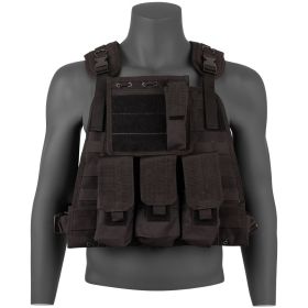 GEN II BIG & TALL MODULAR PLATE CARRIER VEST (Option: Black)