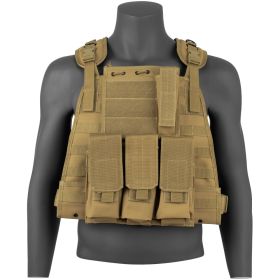 GEN II BIG & TALL MODULAR PLATE CARRIER VEST (Option: Coyote)