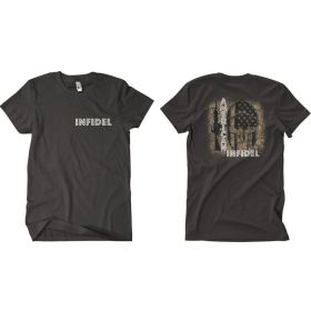 AMERICAN INFIDEL MEN'S T-SHIRT 2-SIDED (Option: L)