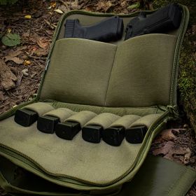 DUAL TACTICAL PISTOL CASE (Option: Black)