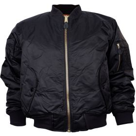 MA-1 FLIGHT JACKET (Option: 60-11BL3 BLACK XXXL)
