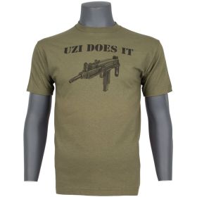 UZI DOES IT T-SHIRT OD (Option: S)