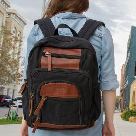 RETRO LONDONER COMMUTER DAYPACK (Option: Black)