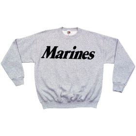 MARINES SWEATSHIRT GREY (Option: L)